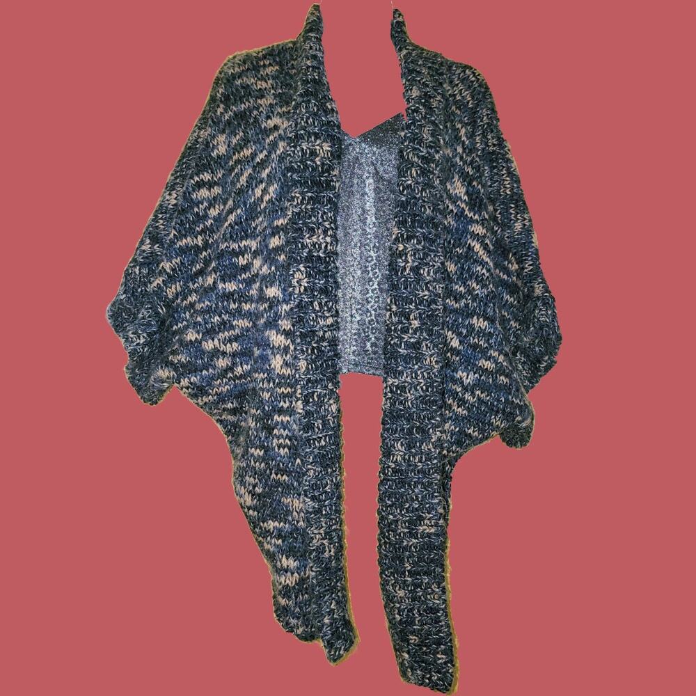 Marled Knit Open Front Butterfly Sleeve Cardigan by Universal Thread, OSFM